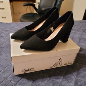 Block Heeled Pumps